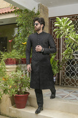 Black Sherwani for Men