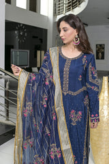 raisa navi blue shirt dupatta