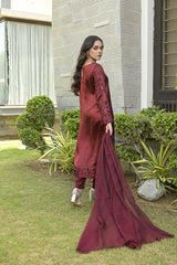 ZIVA maroon shirt and dupatta